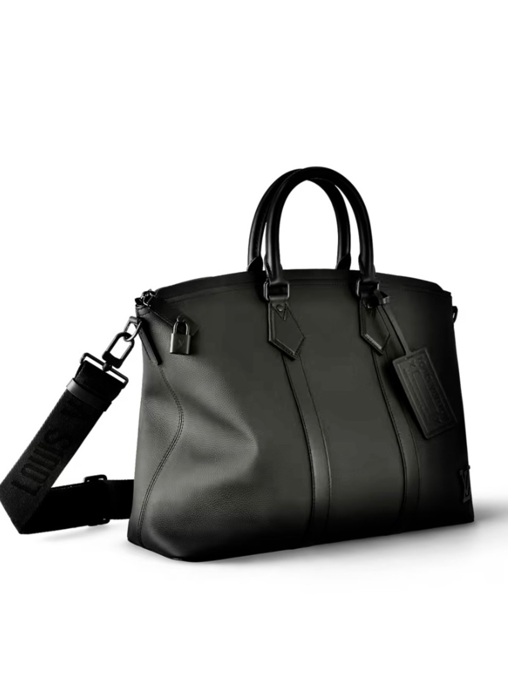 AUTHENTIC 2024 LOUIS VUITTON LOCKIT TOTE AEROGRAM M59158 IN NOIR (BLACK)